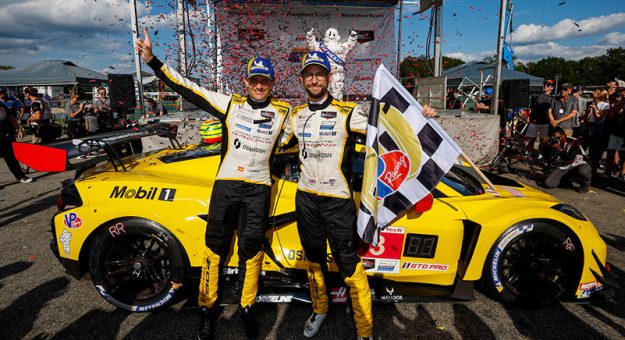 GTD Pro WInners, #3: Corvette Racing by Pratt Miller Motorsports, Corvette Z06 GT3.R, GTD PRO: Antonio Garcia, Alexander Sim, Confetti