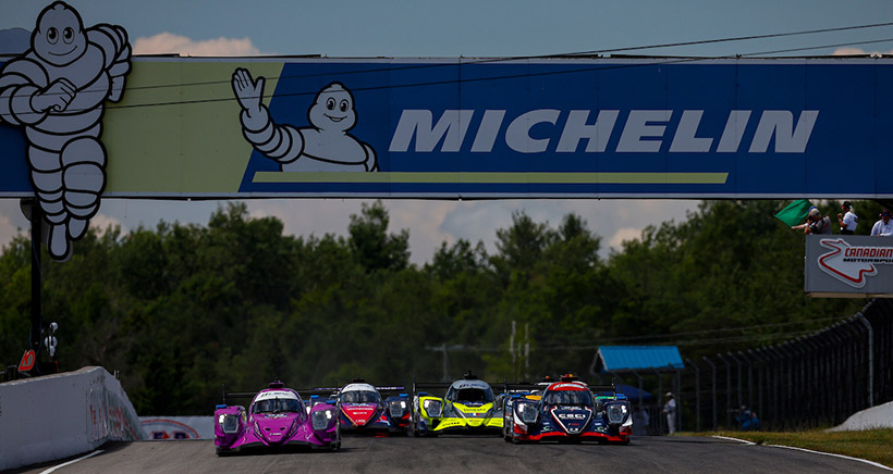 Race Start, L MP2, #99: AO Racing, ORECA LMP2 07, LMP2: PJ Hyett, Dane Cameron, #22: United Autosports USA, ORECA LMP2 07, LMP2: Daniel Goldburg, Tom Blomqvist