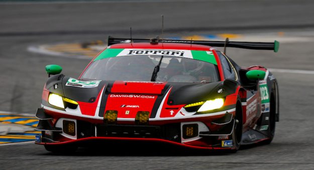 #023: Triarsi Competizione, Ferrari 296 GT3, GTD: Onofrio Triarsi, Charles Scardina, Alessio Rovera, Eddie Cheever