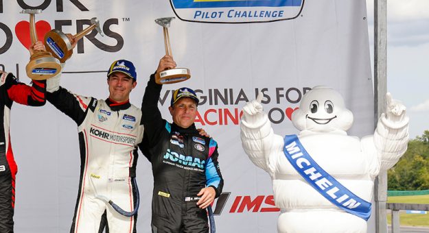 Gs Podium, #28: RS1, Porsche 718 GT4 RS CS, GS: Luca Mars, Jan Heylen, #60: KOHR MOTORSPORTS, Ford Mustang GT4, GS: Nick Persing, Sam Paley, #59: KOHR MOTORSPORTS, Ford Mustang GT4, GS: Robert Michaelian, Billy Johnson