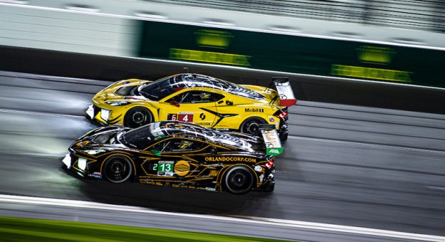 #13: AWA, Corvette Z06 GT3.R, GTD: Orey Fidani, Matthew Bell, Lars Kern, Marvin Kirchhofer & #3: Corvette Racing by Pratt Miller Motorsports, Corvette Z06 GT3.R, GTD PRO: Antonio Garcia, Alexander Sims, Daniel Juncadella