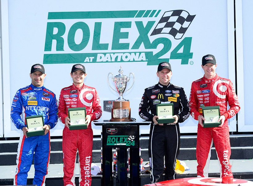 22-25 January, 2015, Daytona Beach, Florida USA 02, Ford EcoBoost, Riley DP, P, Scott Dixon, Tony Kanaan, Kyle Larson, Jamie McMurray ©2015, Richard Dole LAT Photo USA for IMSA