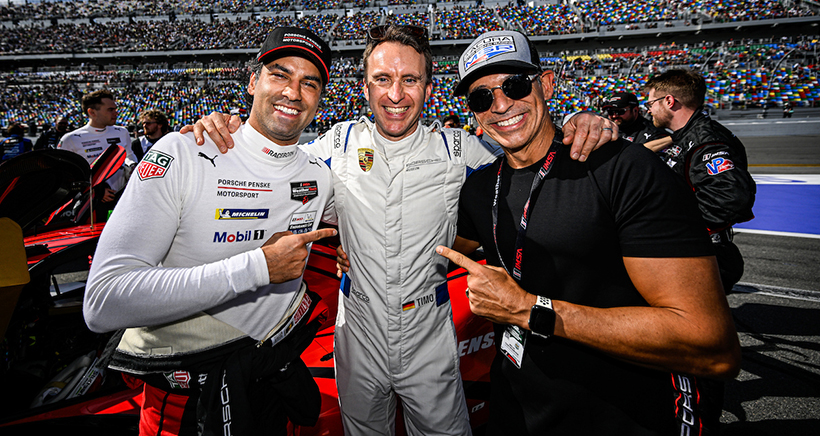 #7: Porsche Penske Motorsport, Porsche 963, GTP: Felipe Nasr, Timo Bernhard, and Helio Castroneves