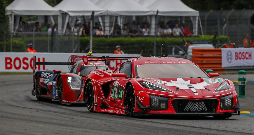 #13: AWA Racing, Chevrolet Corvette Z06 GT3.R, LMGT3: Lars Kern (GER), Matt Bell (GBR)