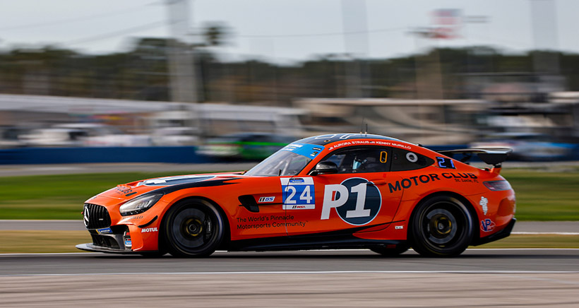 #24: Murillo Racing, Mercedes-AMG GT GT4, GS: Aurora Straus, Kenny Murillo