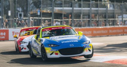 Justin Adakonis Holds Off Jared Thomas on Streets of St. Pete for Maiden Mazda MX-5 Cup Win