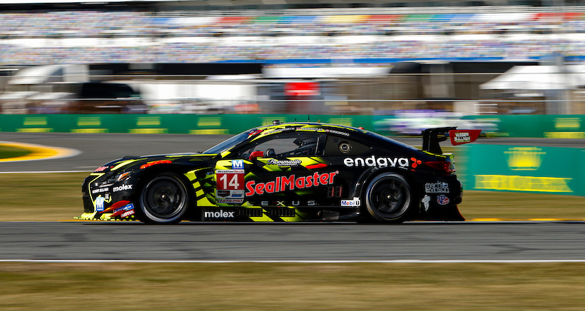 #14: Vasser Sullivan Racing, Lexus RC F GT3, GTD Pro: Jack Hawksworth, Ben Barnicoat, Kyle Kirkwood
