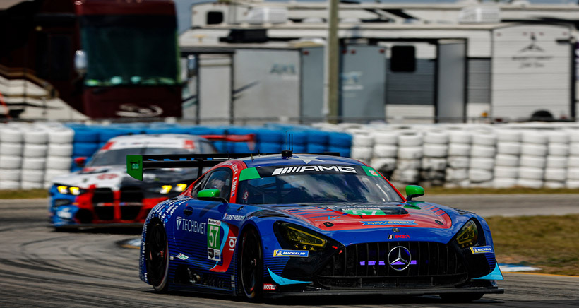 #57: Winward Racing, Mercedes AMG GT3, GTD: Russell Ward, Philip Ellis, Indy Dontje