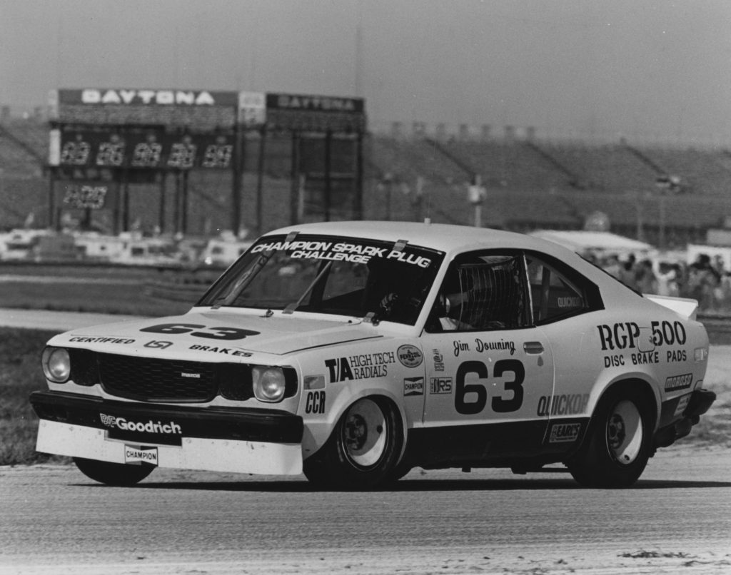 1981 November Jim Downing In Mazda Rx3