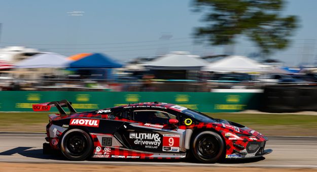#9: Pfaff Motorsports, Lamborghini Huracan GT3 EVO2, GTD Pro: Andrea Caldarelli, Sandy Mitchell, Franck Perera