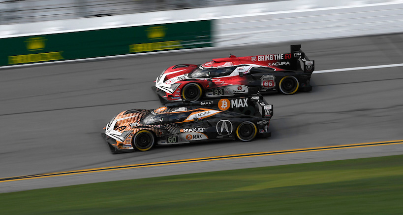 #60: Acura Meyer Shank Racing w/Curb Agajanian, Acura ARX-06, GTP: Tom Blomqvist, Colin Braun, Scott Dixon, AJ Allmendinger, #93: Acura Meyer Shank Racing w/Curb Agajanian, Acura ARX-06, GTP: Renger van der Zande, Nick Yelloly, Alex Palou, Kaku Ohta