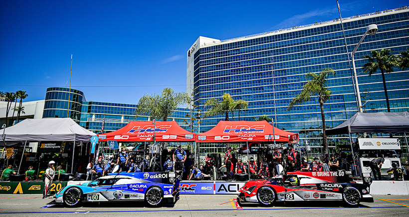 #60: Acura Meyer Shank Racing w/Curb Agajanian, Acura ARX-06, GTP: Tom Blomqvist, Colin Braun, #93: Acura Meyer Shank Racing w/Curb Agajanian, Acura ARX-06, GTP: Renger van der Zande, Nick Yelloly