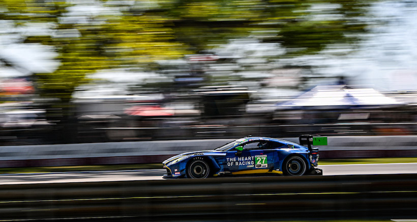 #27: Heart of Racing Team, Aston Martin Vantage GT3 Evo, GTD: Tom Gamble, Dudu Barrichello, Zacharie Robichon