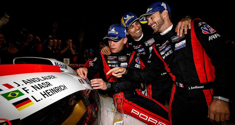 Winners #7: Porsche Penske Motorsport, Porsche 963, GTP: Felipe Nasr, Julien Andlauer, Laurin Heinrich