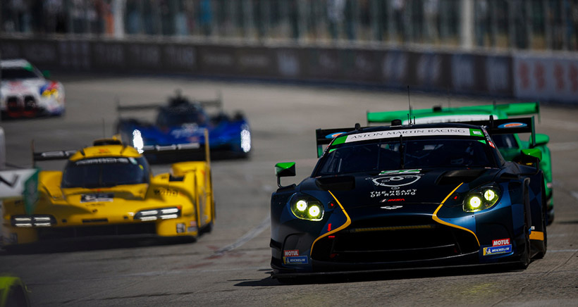 #27: Heart of Racing Team, Aston Martin Vantage GT3 Evo, GTD: Tom Gamble, Casper Stevenson