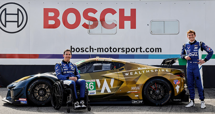 #36: DXDT Racing, Corvette Z06 GT3.R, GTD: Mason Filippi, Robert Wickens introduce new sponsor Wealthspire