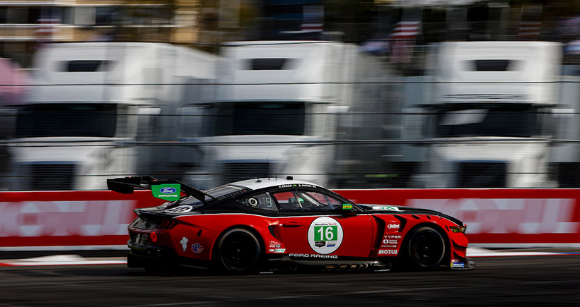 #16: Myers Riley Motorsports, Ford Mustang GT3, GTD: Sheena Monk, Felipe Fraga