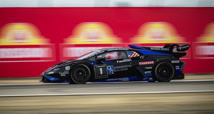 Persing Perseveres and Powers to Lamborghini Super Trofeo Monterey Saturday Win