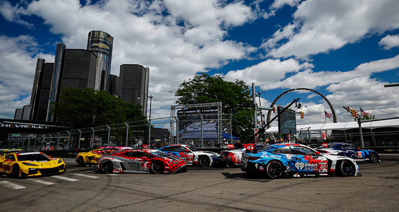 GRD Pro Race Start, #64: Ford Multimatic Motorsports, Ford Mustang GT3, GTD PRO: Mike Rockenfeller, Sebastian Priaulx, #48: Paul Miller Racing, BMW M4 GT3 EVO, GTD PRO: Dan Harper, Max Hesse, #9: Pfaff Motorsports, Lamborghini Huracan GT3 EVO2, GTD PRO: Andrea Caldarelli, Marco Mapelli