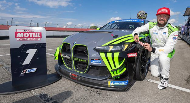 MOTUL Pole Award Winner - GS, #39: CarBahn with Peregrine racing, BMW M4 GT4 EVO, GS: Sean McAlister, Jeff Westphal