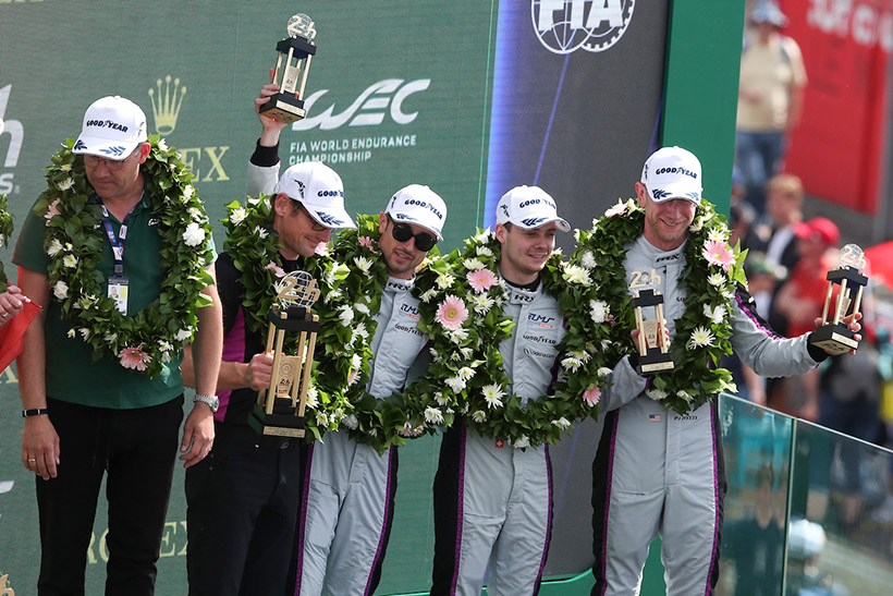 #199: AO by TF, Oreca 07‑Gibson, LMP2 Pro‑Am: Dane Cameron (USA), Louis Delétraz (SUI), podium