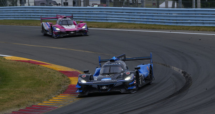 #10: Konica Minolta Acura ARX-05, Acura DPi, DPi: Ricky Taylor, Filipe Albuquerque, #60: Meyer Shank Racing W/Curb-Agajanian, Acura DPi, DPi: Oliver Jarvis, Tom Blomqvist