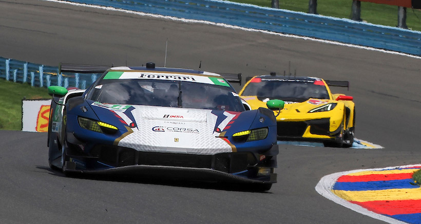 #34: Conquest Racing, Ferrari 296 GT3, GTD: Manny Franco, Daniel Serra, Ben Tuck
