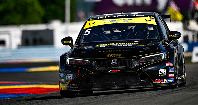 #5: KMW Motorsports With TMR Engineering, Honda Civic FL5 TCR, TCR: Tim Lewis, Rocco Pasquarella