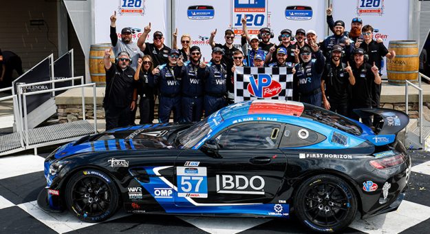 #57: WINWARD RACING, Mercedes-AMG GT GT4, GS: Bryce Ward, Daan Arrow