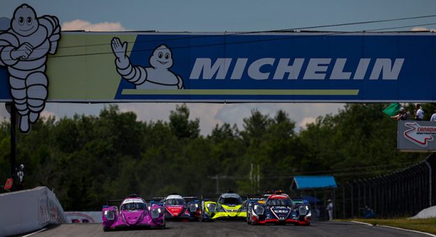 Race Start, L MP2, #99: AO Racing, ORECA LMP2 07, LMP2: PJ Hyett, Dane Cameron, #22: United Autosports USA, ORECA LMP2 07, LMP2: Daniel Goldburg, Tom Blomqvist
