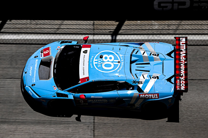 #9: Pfaff Motorsports, Lamborghini Huracan GT3 EVO2, GTD Pro: Andrea Caldarelli, Sandy Mitchell