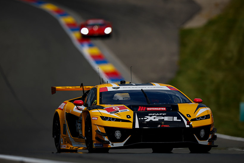 #9: Pfaff Motorsports, Lamborghini Huracan GT3 EVO2, GTD Pro: Andrea Caldarelli, Sandy Mitchell