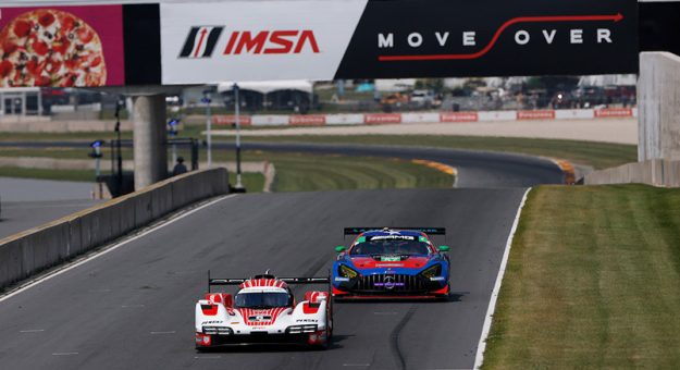 #6: Porsche Penske Motorsports, Porsche 963, GTP: Mathieu Jaminet, Matt Campbell, #57: Winward Racing, Mercedes AMG GT3, GTD: Russell Ward, Philip Ellis
