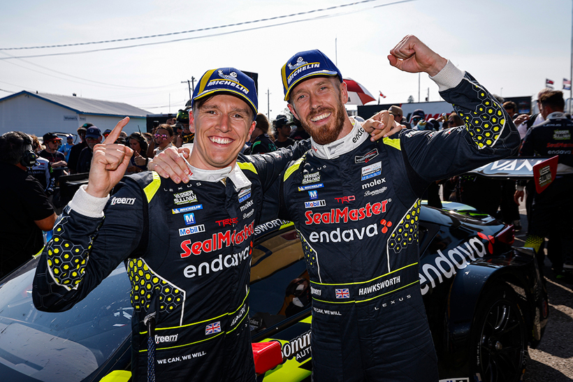 #14: Vasser Sullivan Racing, Lexus RC F GT3, GTD Pro: Jack Hawksworth, Ben Barnicoat, Race Winners