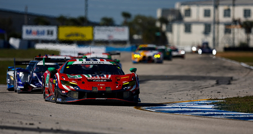 #21: Af Corse Usa, Ferrari 296 GT3 EVO, GTD: Simon Mann, Lilou Wadoux Ducellier, Antonio Fuoco