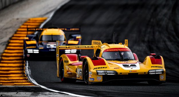 #7: Porsche Penske Motorsport, Porsche 963, GTP: Felipe Nasr, Julien Andlauer, #6: Porsche Penske Motorsport, Porsche 963, GTP: Laurens Vanthoor, Kevin Estre