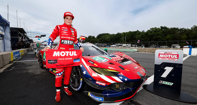 Motul Pole Award winner #21: Af Corse Usa, Ferrari 296 GT3 EVO, GTD: Lilou Wadoux Ducellier