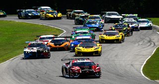 #9: Pfaff Motorsports, Lamborghini Huracan GT3 EVO2, GTD Pro: Andrea Caldarelli, Sandy Mitchell, Start