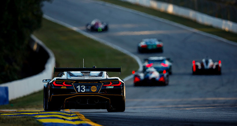 #13: AWA, Corvette Z06 GT3.R, GTD: Orey Fidani, Matthew Bell, Lars Kern