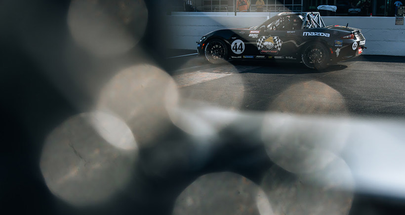 Gossett Charges Through Whelen Mazda MX-5 Cup Field for Indy Victory