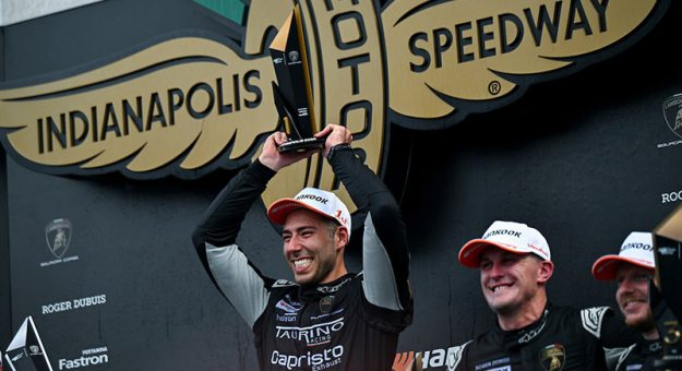 88, Giano Taurino, Pro, TAURINO RACING, Lamborghini Newport Beach, Lamborghini Huracan Super Trofeo Evo2, TireRack.com Battle on the Bricks, Indianapolis Motor Speedway - Indianapolis, Indiana, September 18 - September 20, 2026