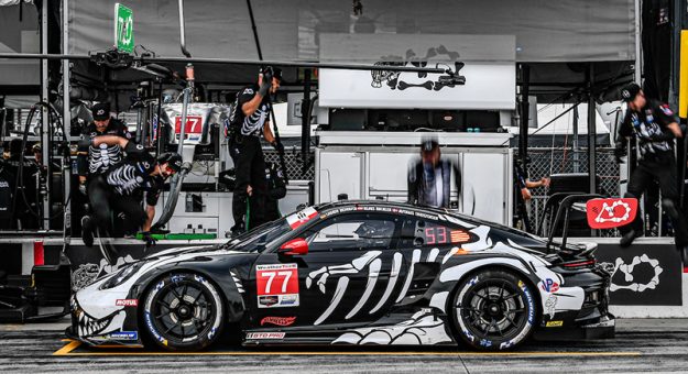 #77: AO Racing, Porsche 911 GT3 R (992), GTD PRO: Laurin Heinrich, Klaus Bachler, Michael Christensen