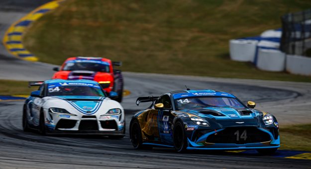 #14: Circle H Racing, Aston Martin Vantage AMR GT4 Evo, GS: Thomas Merrill, Martin Sarukhanyan