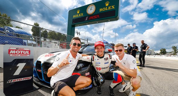 Motul Pole Award winner #1: Paul Miller Racing, BMW M4 GT3 EVO, GTD Pro: Neil Verhagen, Connor De Phillippi, Dan Harper