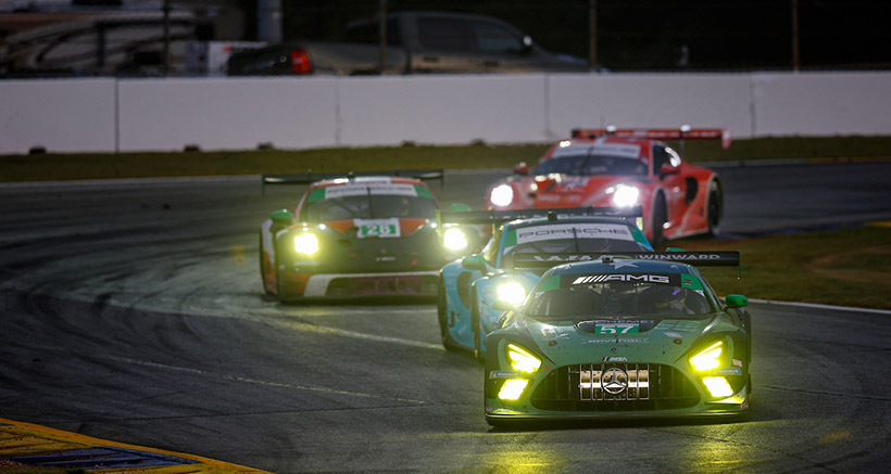 #57: WINWARD RACING, Mercedes-AMG GT3, GTD: Russell Ward, Philip Ellis, Indy Dontje