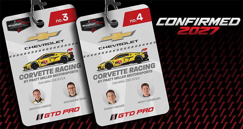Corvette Racing by Pratt Miller Motorsports Confirmed with Two GTD PRO Cars