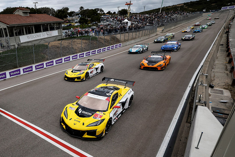 #3: Corvette Racing by Pratt Miller Motorsports, Corvette Z06 GT3.R, GTD Pro: Antonio Garcia, Alexander Sims, #4: Corvette Racing by Pratt Miller Motorsports, Corvette Z06 GT3.R, GTD Pro: Tommy Milner, Nicky Catsburg, start