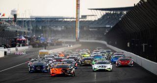 Race 1 Start, 29, Elias De La Torre; Dennis Lind, Pro, TR3 Racing, Lamborghini Miami, Lamborghini Huracan Super Trofeo Evo2, TireRack.com Battle on the Bricks, Indianapolis Motor Speedway - Indianapolis, Indiana, September 18 - September 20, 2026
